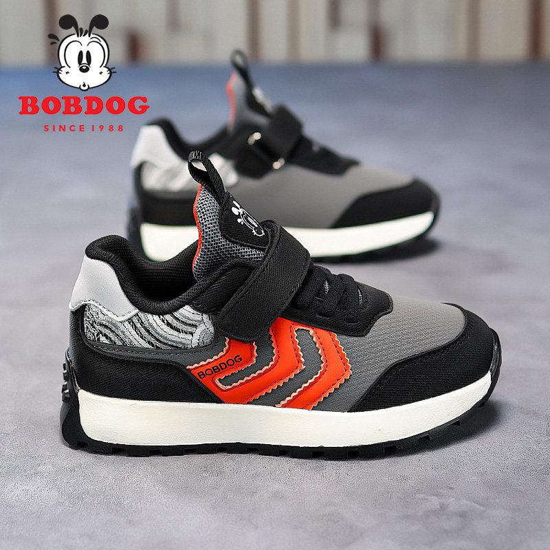 巴布豆男童女童2026春季新款透气中大童轻便舒适耐磨耐脏运动鞋潮