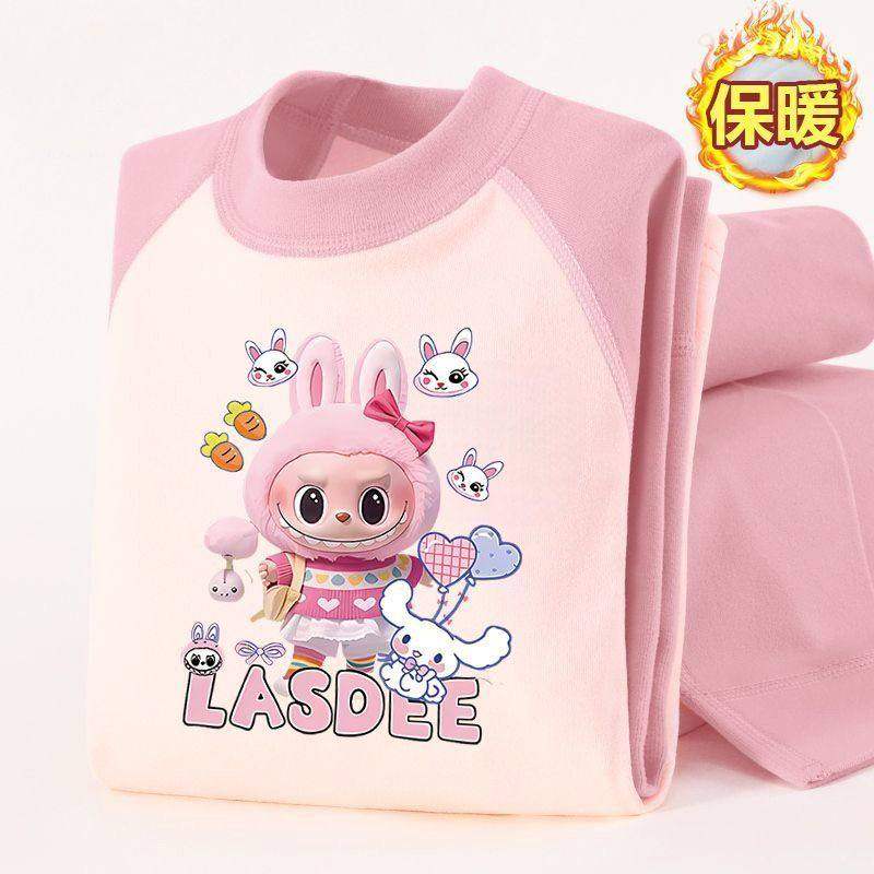拉布布儿童半高领德绒保暖内衣套装女童秋衣秋裤中大童打底两件套,童装/婴儿装/亲子装,内衣套装,淘宝优惠券,粉丝福利购,淘宝优惠卷