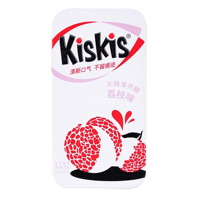 6盒酷滋kiskis无糖薄荷水果香体