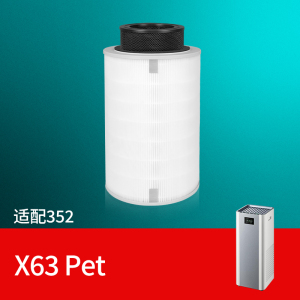 适配352宠物空气净化器X63Pet滤芯X60S/X63C除醛除毛过滤网X66C