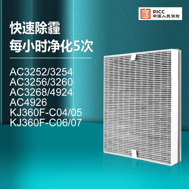 适配飞利浦空气净化器滤网