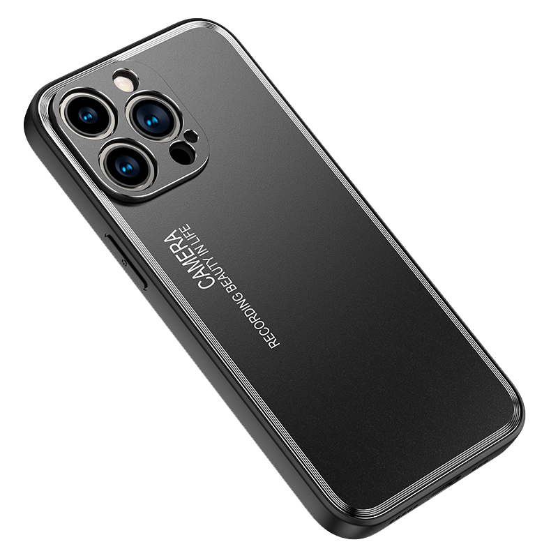 iPhone14金属磨砂手机壳防指纹男