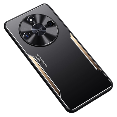 荣耀X50金属磨砂手机壳磁吸支架