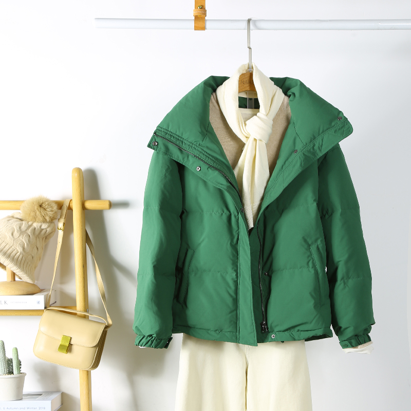 羽绒服短款外套那禾通勤立领