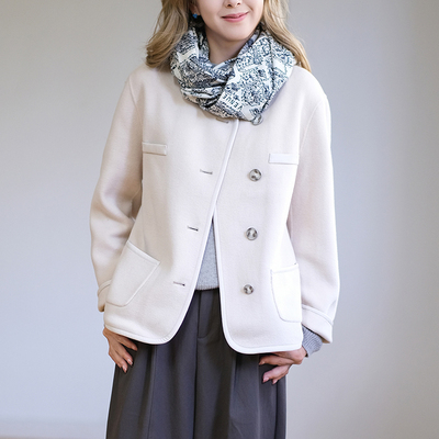 那禾绵羊毛常规休闲大衣