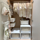 宝宝衣柜收纳神器儿童衣架帽子袜子架小方巾口水巾挂钩衣物收纳箱