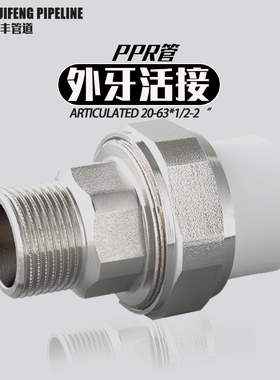 ppr6分25外丝铜活接4分20自来家用水暖气热熔水管管件配件活接头