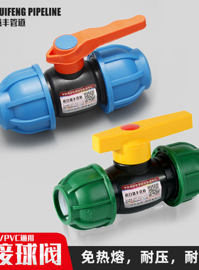 pe管快接球阀自来水管丝口钢芯铜芯塑料快插免热熔阀门ppr管开关