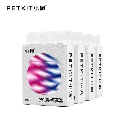 petkit小佩貓砂五合一混合砂7L豆腐貓砂活性炭大貓沙貓咪用品