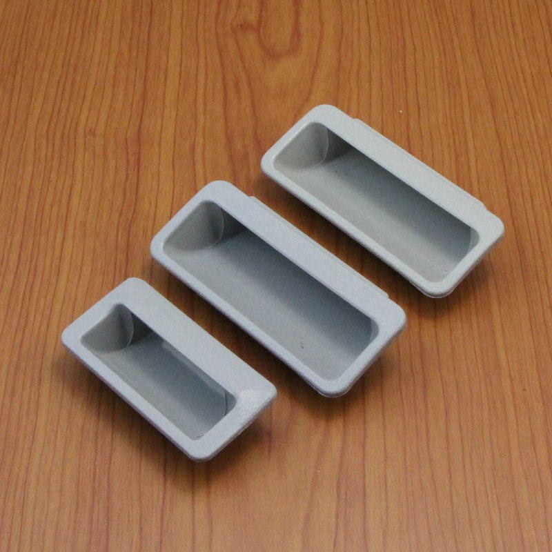 LS025塑料隐藏式暗拉手文件资料B柜拉手 储物柜暗拉手铁皮柜门扣