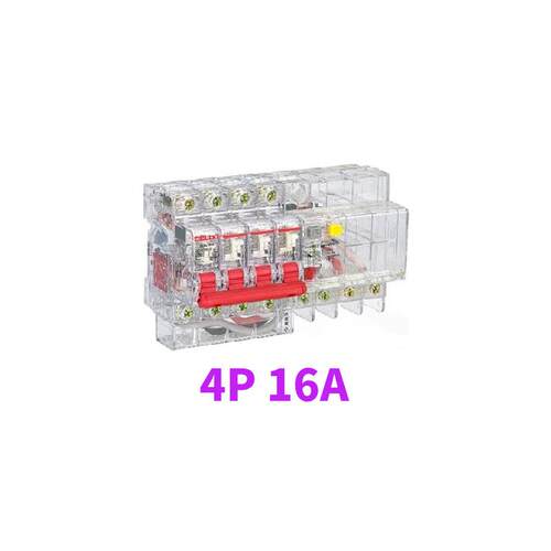 DZ47TRLE透明壳漏电保护断路器1P+N/2P/3P/3P+N/4P空气开关