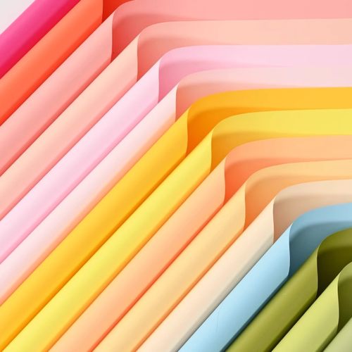 7.5丝新潮纸多巴胺纯色纸包装纸