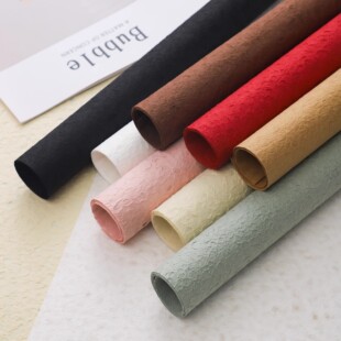 纸加厚水岩纸水滴纹理石纹褶皱包花纸花艺手工材料 情人节花束包装