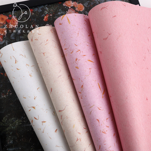 卓兰花束包装纸花瓣牛皮纸加厚110g仿真花瓣纸花艺包花纸花店资材