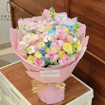 可手撕东巴纸加厚高级感包花棉纸花束包装纸花店花艺手工diy材料