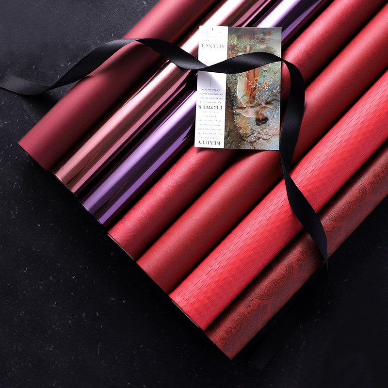 520限定红色复古喜庆鲜花包装纸订婚结婚花束包花纸花店花艺纸,鲜花速递/花卉仿真/绿植园艺,花艺包装纸,淘宝优惠券,粉丝福利购,淘宝优惠卷