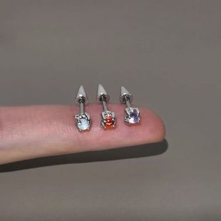 龙爪长尖恶魔角耳骨垂直helix耳钉高位耳轮养耳洞精致