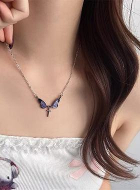 十字架小众ins风高级锁骨链