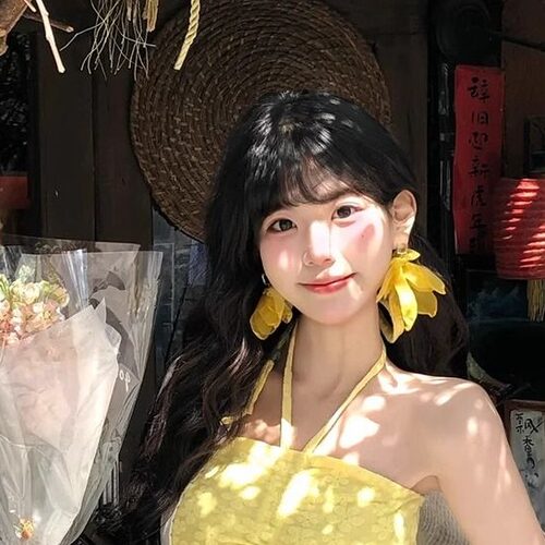 甜美可爱几何超仙气质耳饰