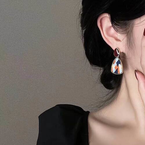 耳钉高级感长款耳环女网红