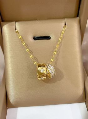 双环小蛮腰冷淡风独特个性设计气质百搭配饰女轻奢日常精美锁骨链