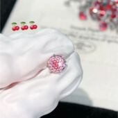 6mm渐变烟花切 爆闪甜美耳骨钉耳蜗钉耳垂钉养耳洞平底螺丝耳钉