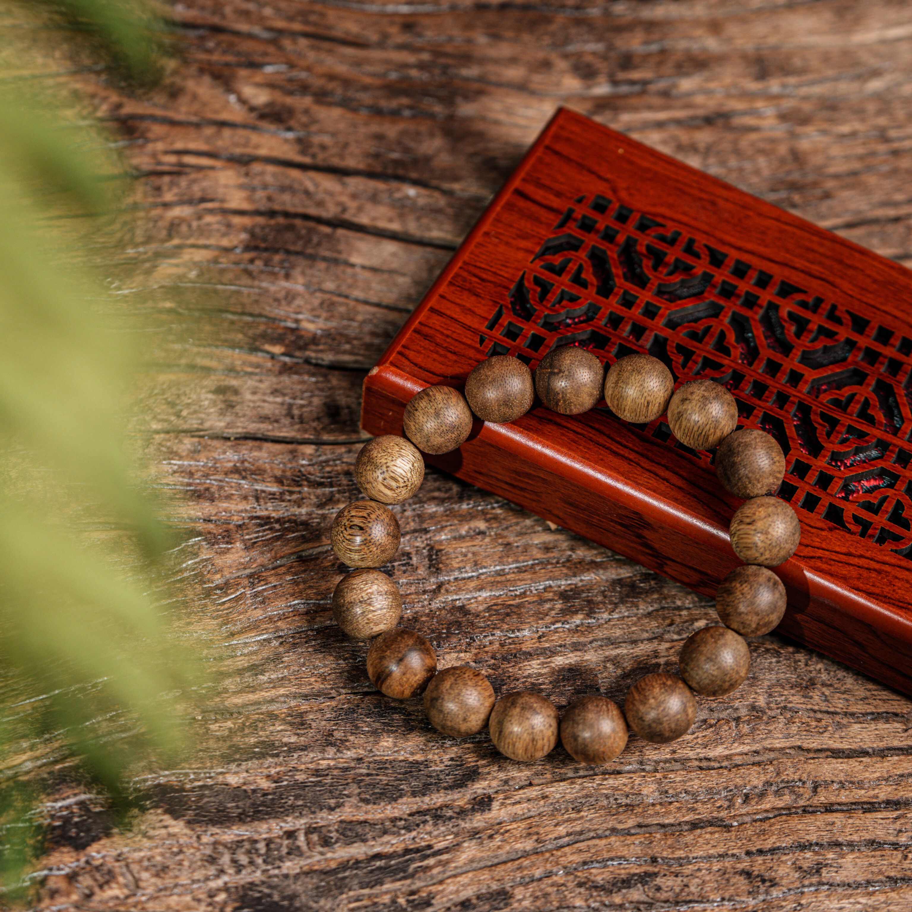 2cm17粒沉香素珠手串 佛珠送礼物收藏文玩