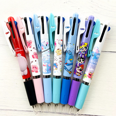 日本uni三菱jetstream 星之卡比飞天小女警限定3色模块笔圆珠笔