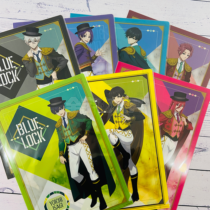 【50%off】日本POMMOP蓝色监狱西班牙服装风A4单层透明文件夹