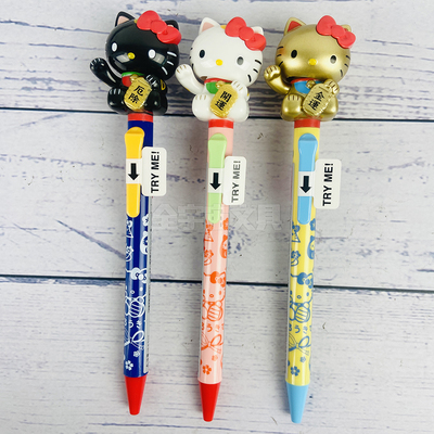 【30%off】日本funbox三丽鸥Sanrio招财猫系列手臂可动黑色圆珠笔