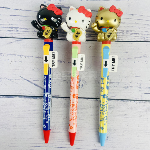 【30%off】日本funbox三丽鸥Sanrio招财猫系列手臂可动黑色圆珠笔