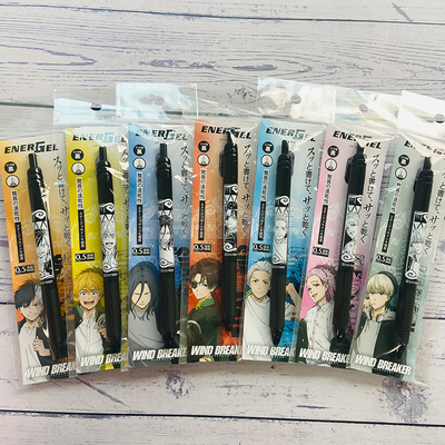 日本派通hisago苏枋隼飞樱遥防风铃0.5mm WIND BREAKER中性笔黑色