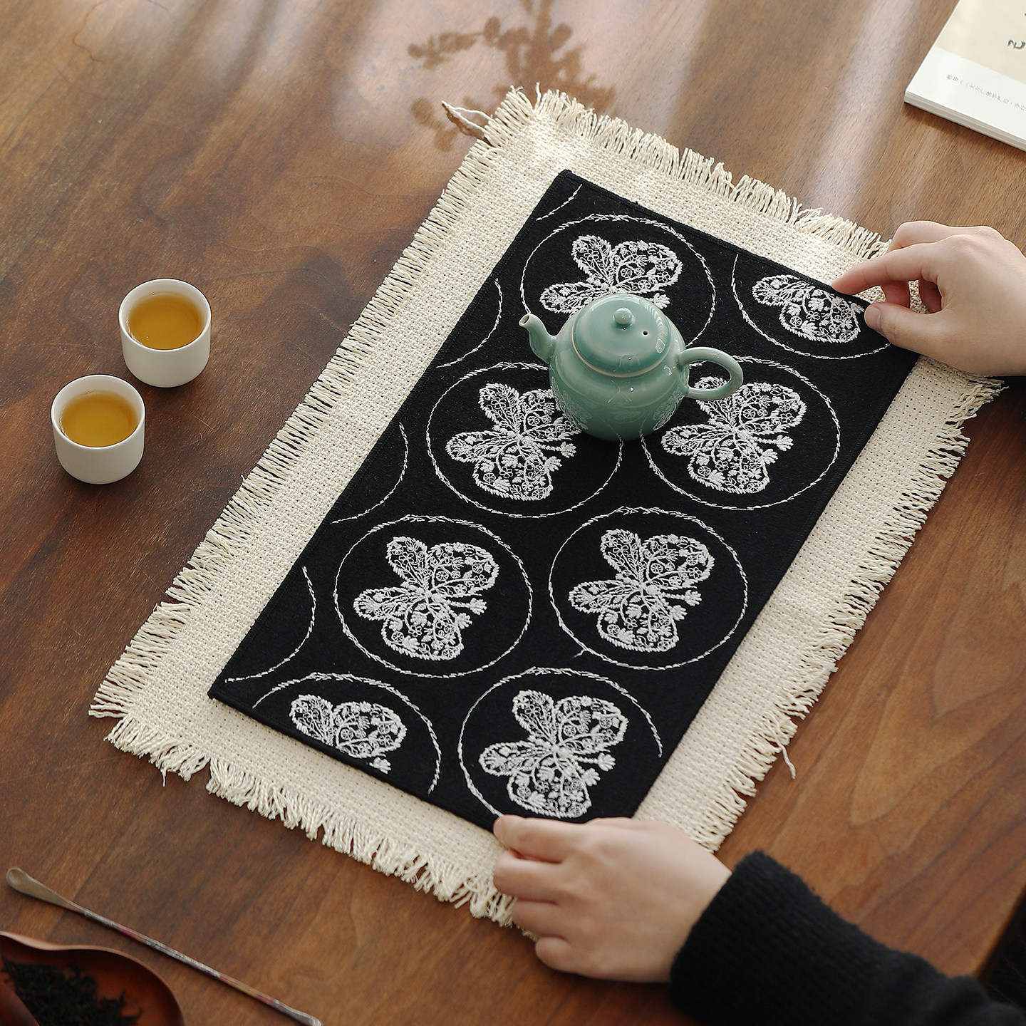 2026新款主人位茶席新中式禅意干泡茶席双层隔热垫茶桌垫桌旗茶旗,居家布艺,茶席,淘宝优惠券,粉丝福利购,淘宝优惠卷