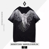 Burlon 马塞洛布隆潮牌mb翅膀短袖 T恤印花老鹰男女款 Marcelo 半袖
