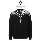 Marcelo 马塞洛mb翅膀圆领卫衣男女款 宽松纯棉情侣装 正品 长袖 潮牌