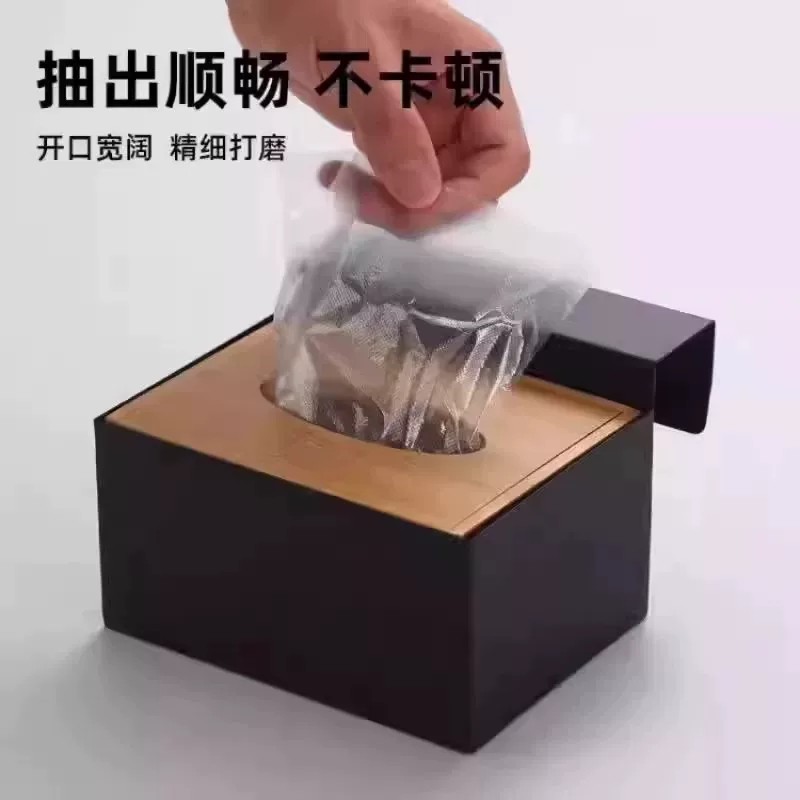 超市同款不锈钢挂式手套纸巾盒