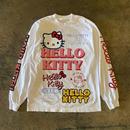 300克重磅！美式休闲凯蒂猫印花男女长袖T恤百搭宽松潮流圆领上衣