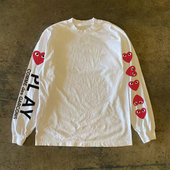 300克重磅 t恤 长袖 嘻哈简约cleanfit休闲圆领新款 原宿风上衣个性