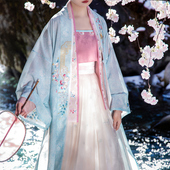 裳宫语香未眠宋制汉服天丝长衫 长褙子对襟短衫 百迭裙吊带日常春夏