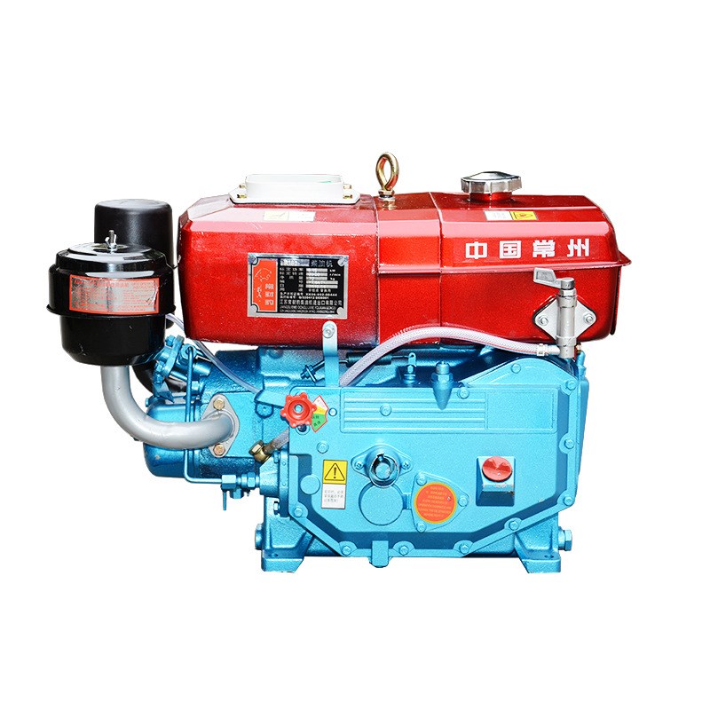 中国常州 船用农用单杠 水冷电启动 R1M80柴油机 8马力手摇