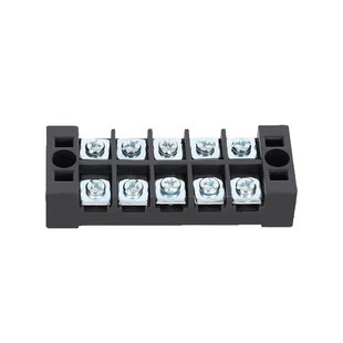 接线端子排5位y快速接线端子连接器25A电源接线柱铁 2505固式