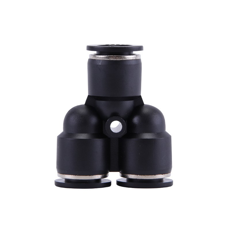 黑色Y型三通气管k快速接头HPY4/6/8/10/12/16MM