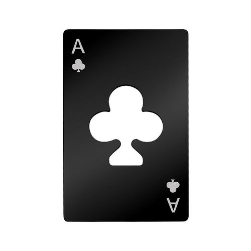 梅花A扑克造型 不锈钢卡u片开瓶器 梅花创意开瓶器 开盖器起瓶器