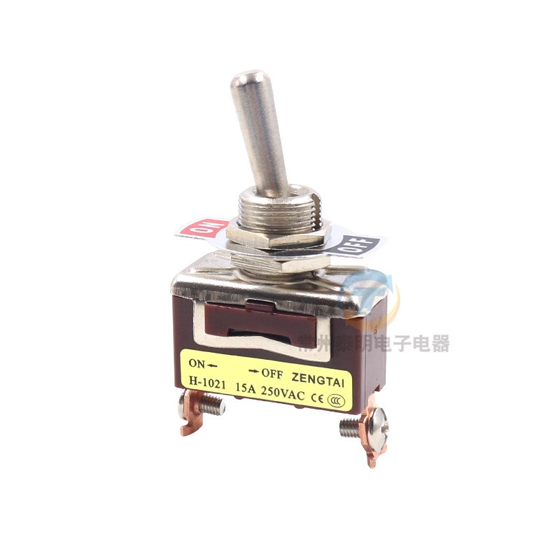 钮子开关摇臂摇头转换档位2o档3位P 2脚3孔6 12MM E-TEN 1121 132