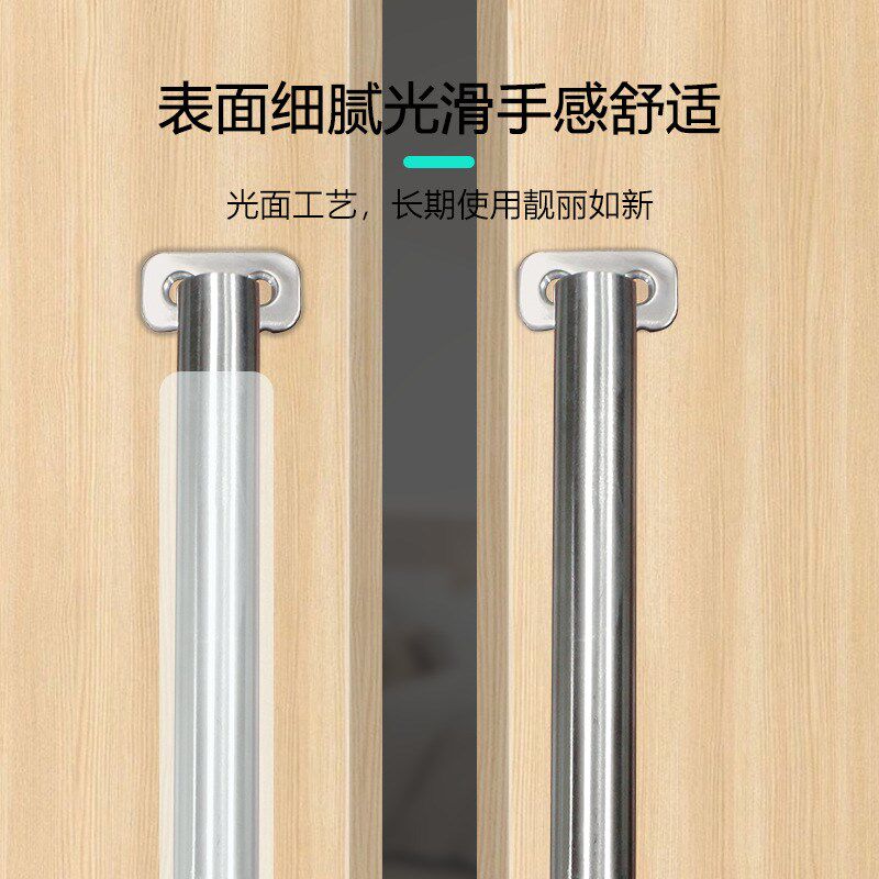 老式门拉手木门明装衣柜弧形老式门把手柜门抽屉304不锈钢手柄