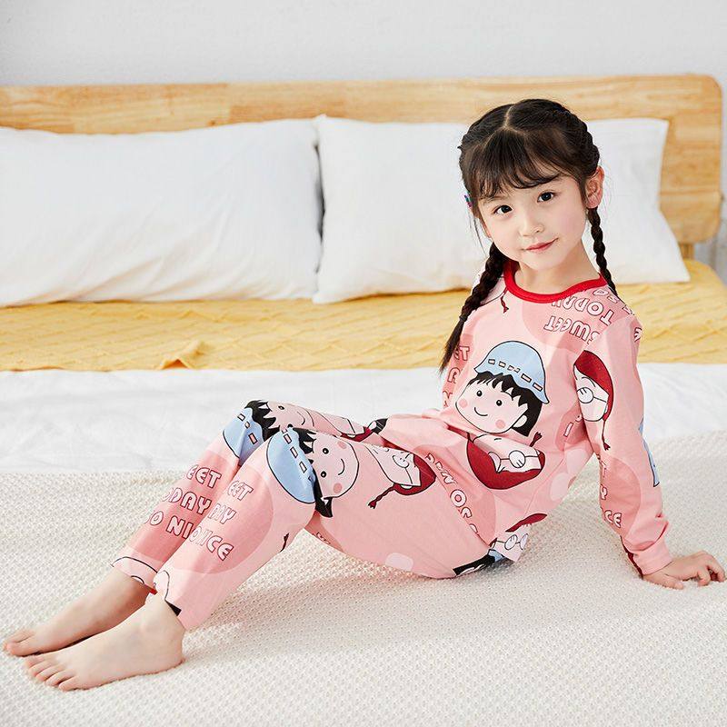 儿童睡衣女童纯棉长袖春秋季中大童小女孩公主家居服宝宝套头套装,童装/婴儿装/亲子装,家居服套装,淘宝优惠券,粉丝福利购,淘宝优惠卷