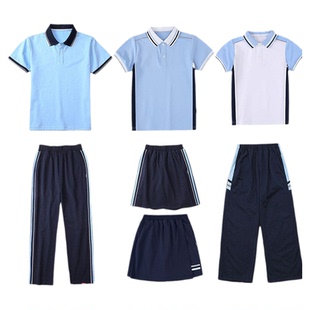 南昌小学初中高中校服夏季套装男女同款短袖长裤裙裤运动风班服