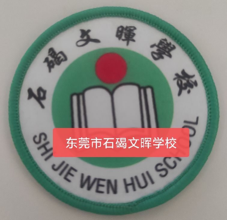 东莞市校徽布贴定制南东城万江石龙虎门厚街寮步黄江松山湖中小学