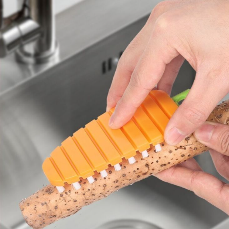 多功能果蔬清洁刷厨房蔬菜水果去泥刷可弯曲洗菜神器