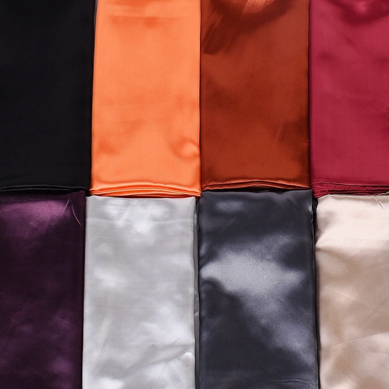 丝巾女真丝大方巾90x90cm纯色头巾大正方形丝绸包头